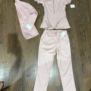 Stylish Pink Two-Piece Set